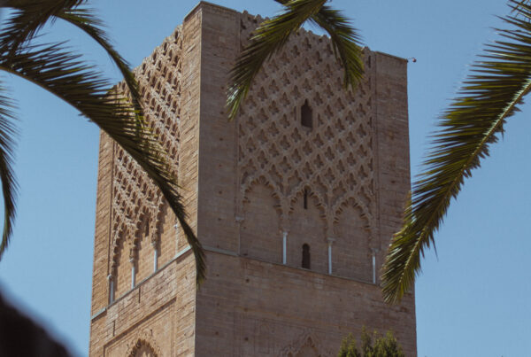 Hassan-Turm im Mausoleum von Mohammed V in Rabat, Marokko