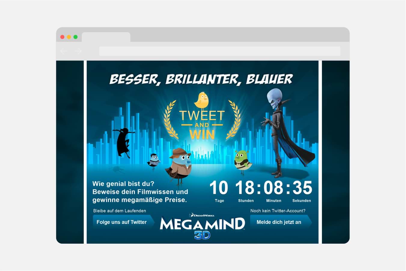 Tweet & Win CinemaxX Film-Quiz auf Twitter Megamind Edition | Nico Pätzel