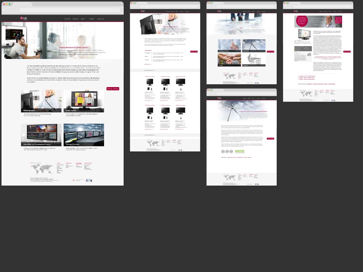 Website LG Electronics Computer Displays | Nico Pätzel
